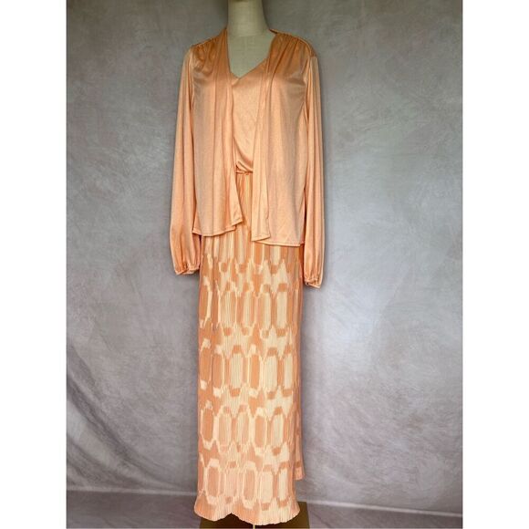 1970s Maxi Dress and Jacket - Picture 1 of 10